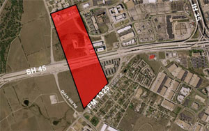 Mixed use site: SH 45 at Quick Hill Rd 101 ac 